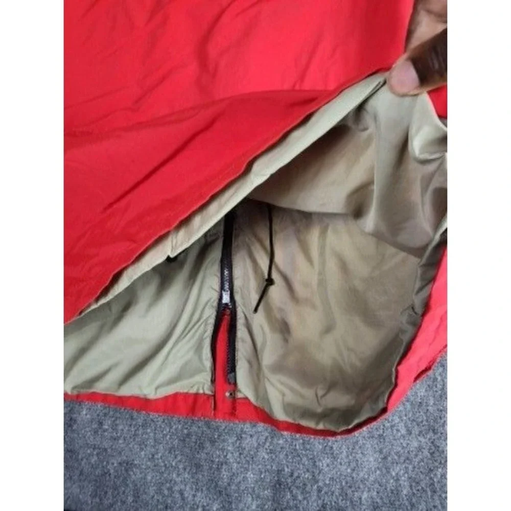 Vintage 80s Eddie Bauer‎ Gore-Tex Mountain Parka Jacket Mens XL Red Black Tag